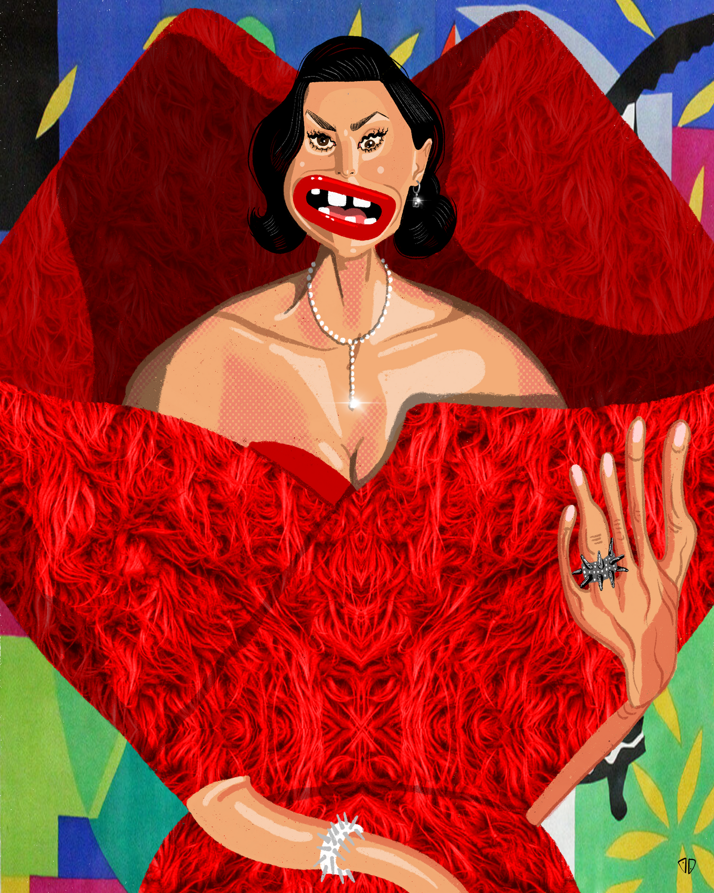 Bronwyn in Red