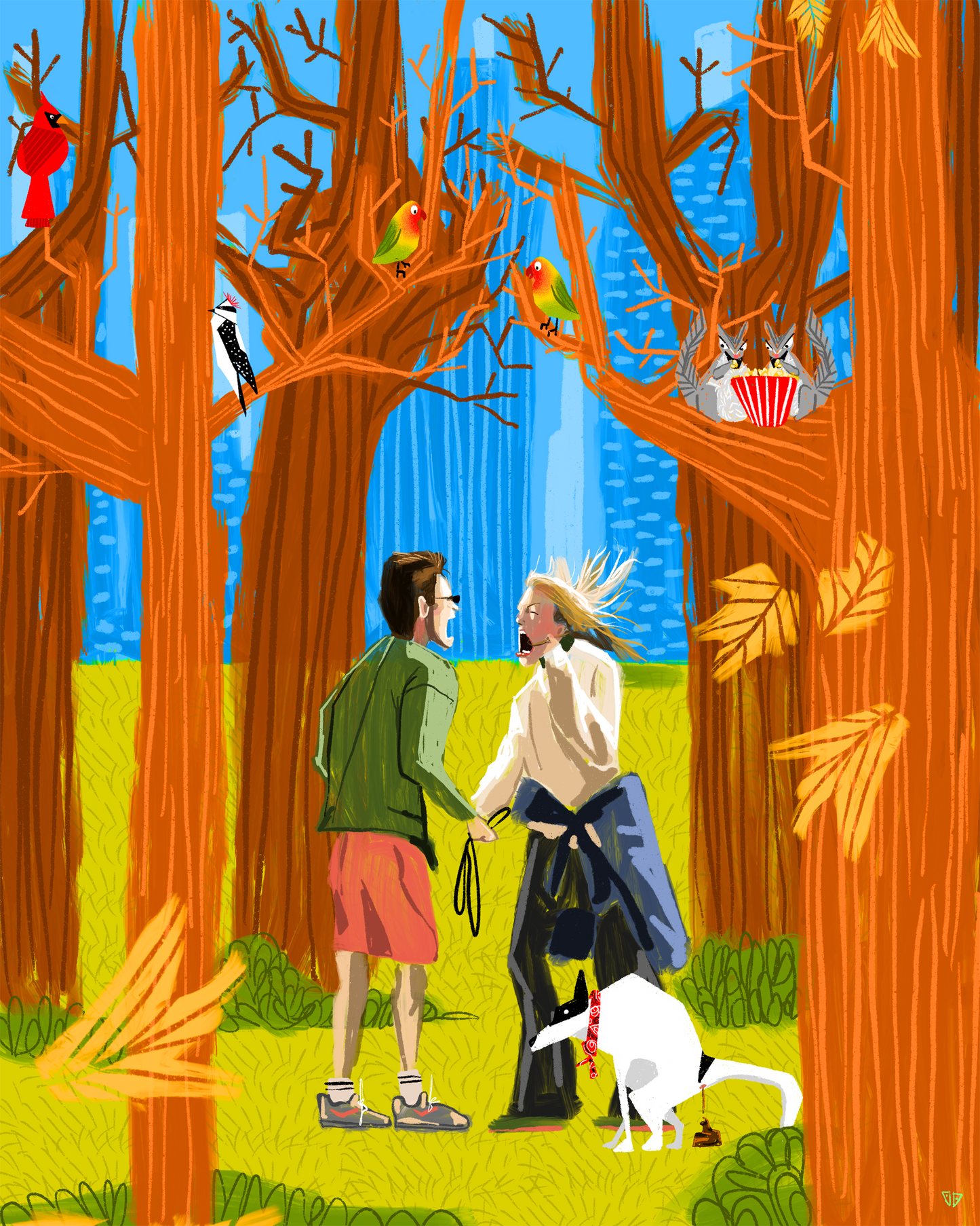 War in the Park | JFK Jr. + Carolyn Bessette