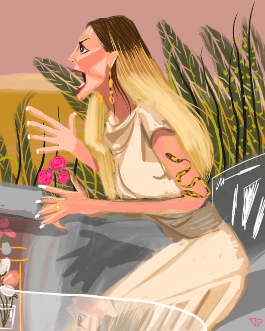 Dorit Screaming (triptych) | RHOBH