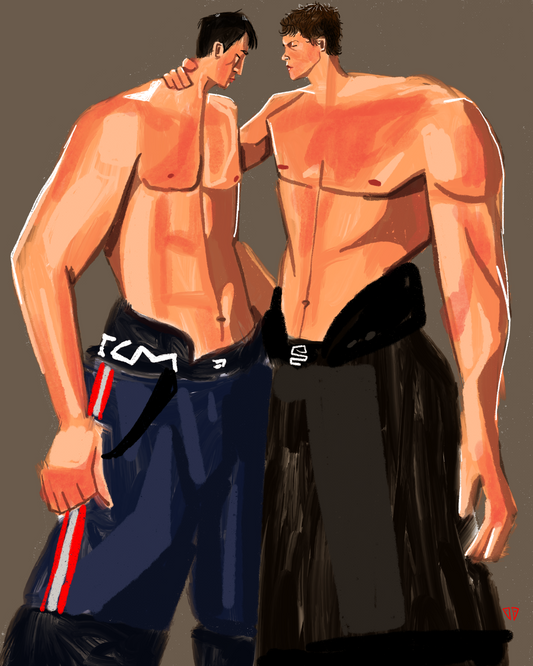 Shirtless in Pads | Heated Rivalry