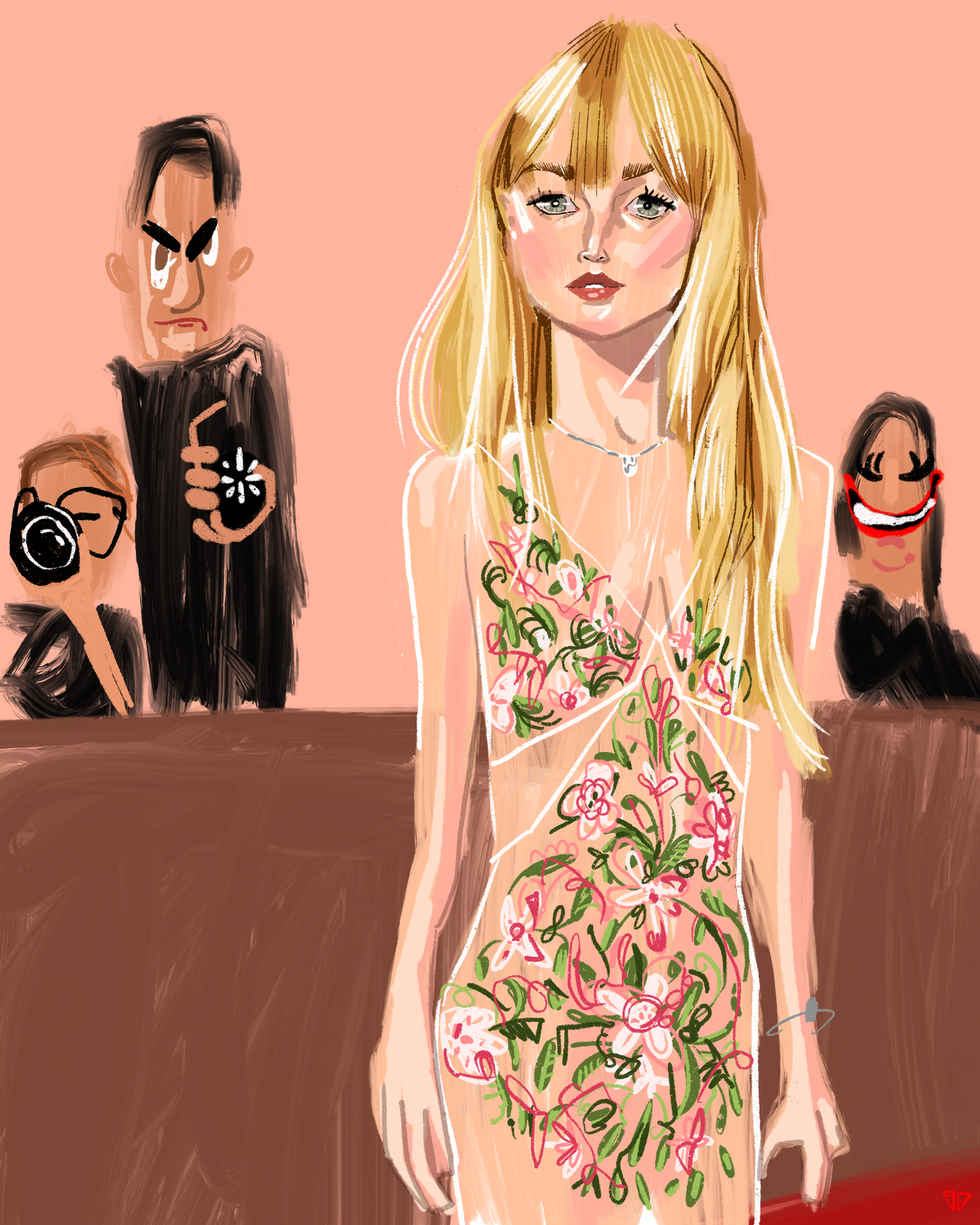 Jennifer Lawrence at The Golden Globes