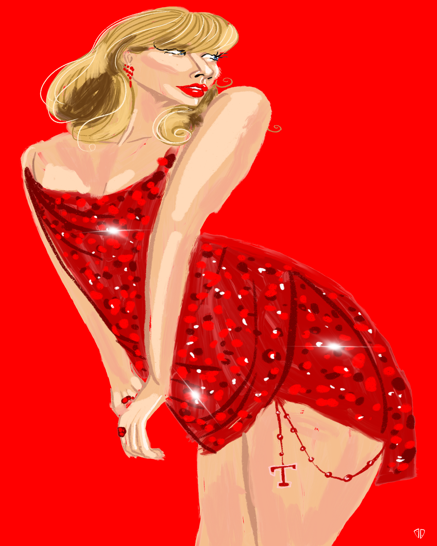 Taylor in Red