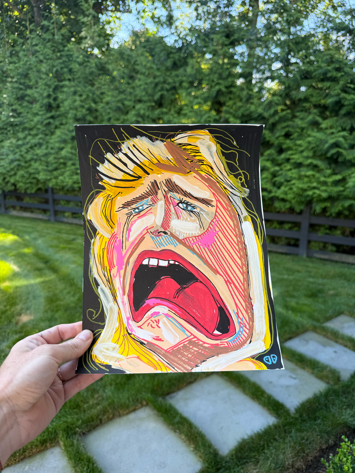 Laura Dern Cries | ORIGINAL PAINTING